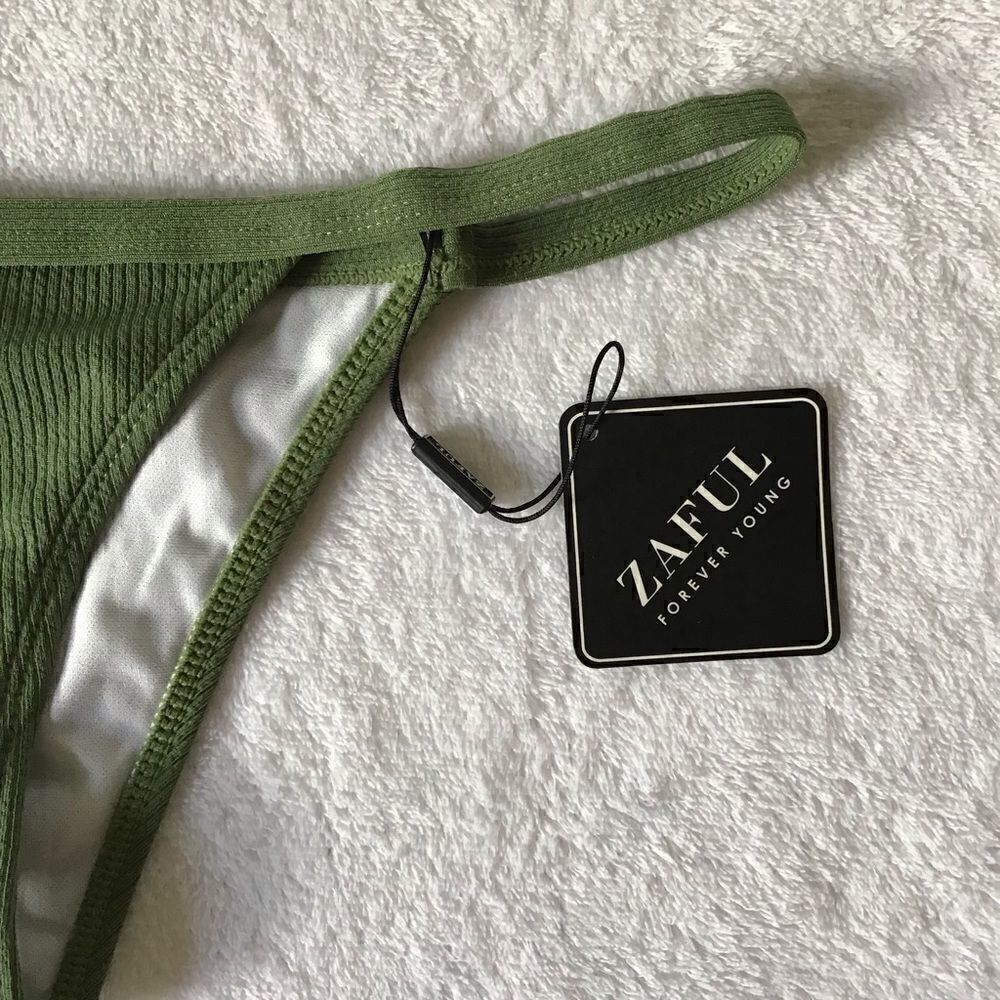 Zaful Army Green String Bikini Bottom - Picture 4 of 4